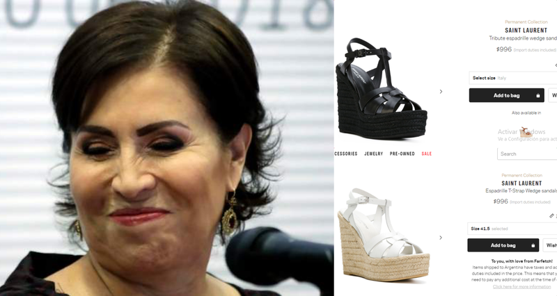 Rosario Robles dice no tener para pagarle a su abogado pero tiene millonaria colección de zapatos