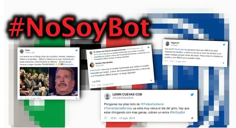 Bots PRIANISTAS se unen en Twitter y crean el #NoSoyBot para atacar a AMLO.