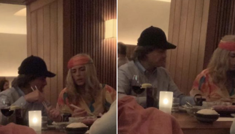 Comentarista exhibe a Peña Nieto con peluca cenando en un lujoso restaurante de NY con su novia.y