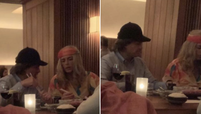 Comentarista exhibe a Peña Nieto con peluca cenando en un lujoso restaurante de NY con su novia.