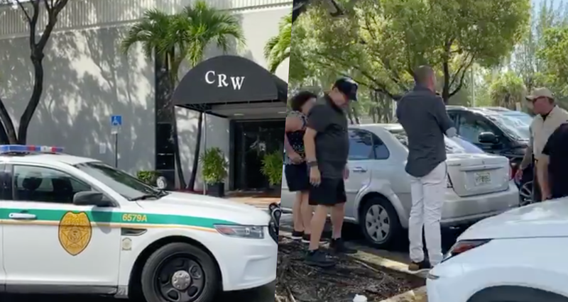 Rateros asaltan a reporteros afuera de la funeraria donde velaron a José José en Miami. 