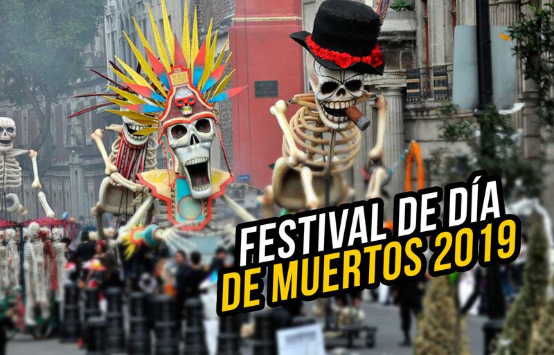 Día de muertos en grande, en la Ciudad de México. 