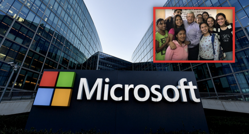 Gobierno de AMLO crea alianzas con Microsoft para que recién egresados salgan con trabajo