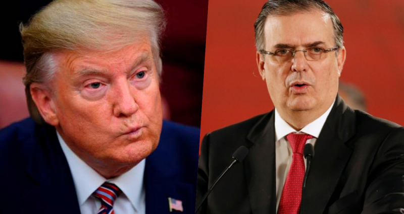 Ebrard y SRE buscan acercamiento con Trump. y