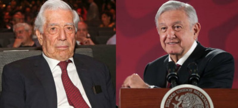 Frente a los ataques de Vargas Llosa AMLO afirma que está en su derecho de expresarse