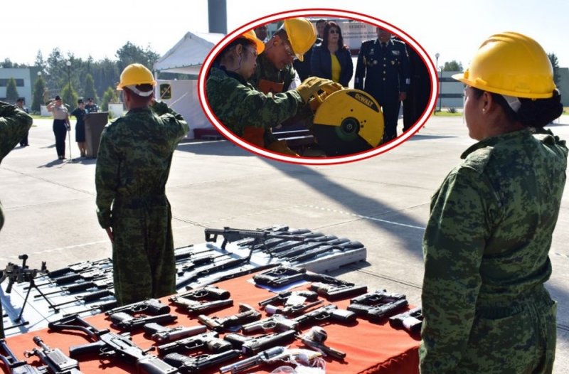 ¡Casi 20 mil armas! Es el arsenal que confiscó y destruyó la Sedena esta semana