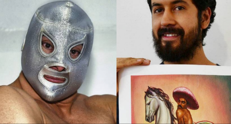 Hijo de El Santo le reclama a pintor de “Zapata gay” por cuadro con máscara 