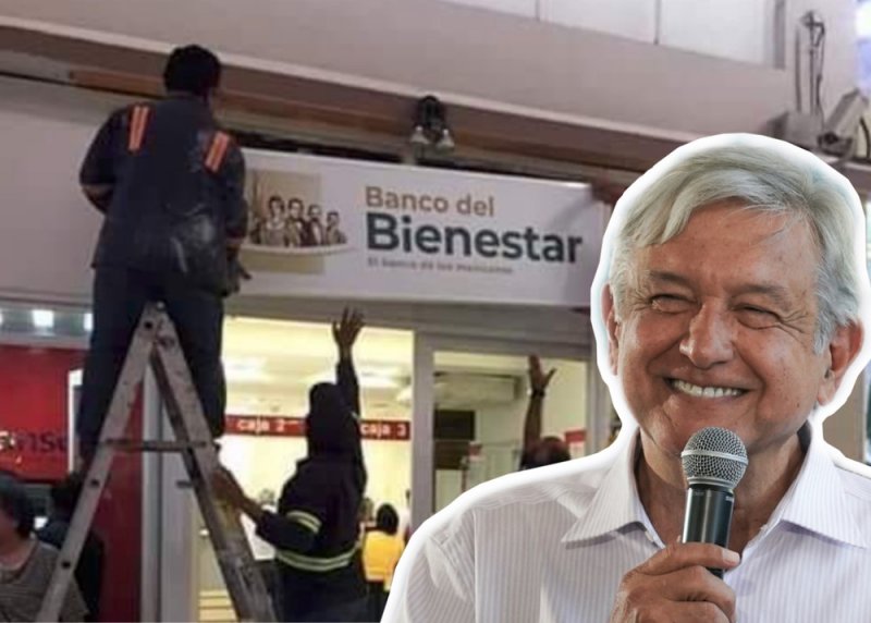 Destaca AMLO la construcción de 2,700 bancos del bienestar 