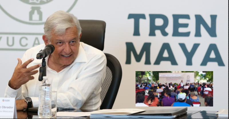 Comunidades indígenas avalan con un contundente SÍ, el Tren Maya de AMLO