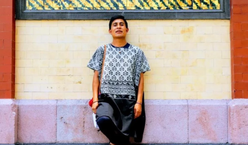 Él es Alberto López, el indígena tsotsil que participará en el Fashion Week