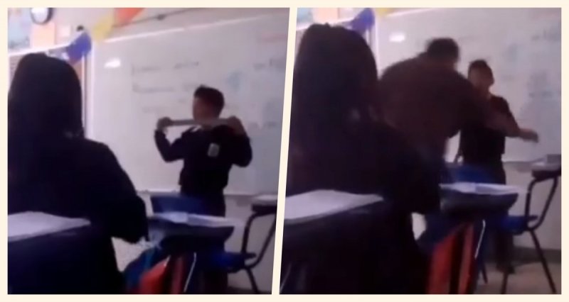 Maestro de Puebla es exhibido en redes sociales por poner cinta adhesiva a estudiante (Video)y