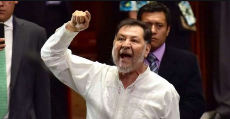 Noroña les tunde a funcionarios del INE por sueldazos millonarios