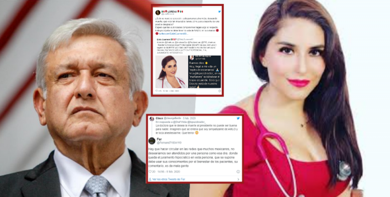 Tuiteros tunden a doctora de Anáhuac por desearle la muerte a AMLOy