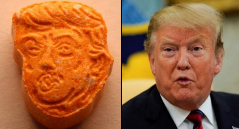 Policía decomisa pastillas de éxtasis con la cara de Trump