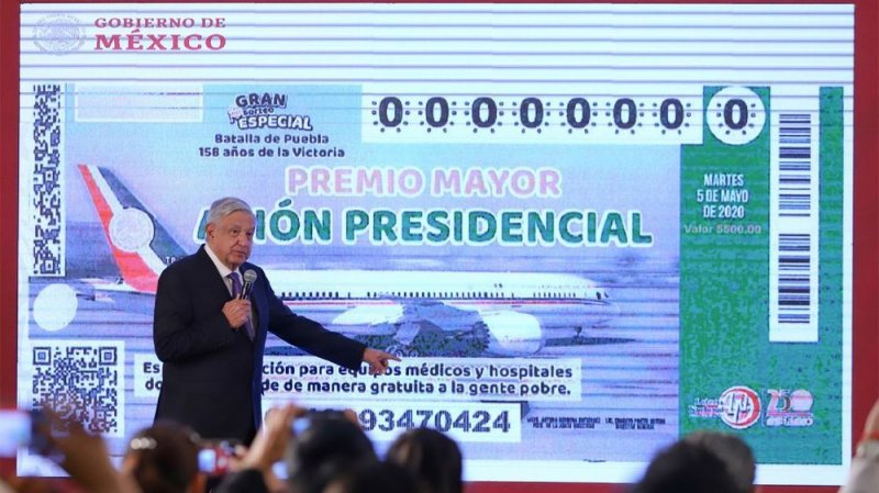 Empresarios se la juegan con AMLO y respaldan rifa de avión presidencialy