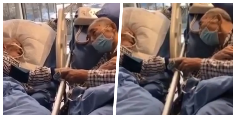 Abuelitos se despiden y mueren juntos tomados de la mano en un hospital (VIDEO)