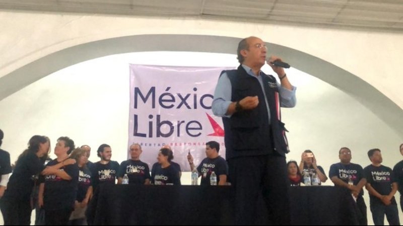Calderón asegura que AMLO está muy preocupado por México Libre
