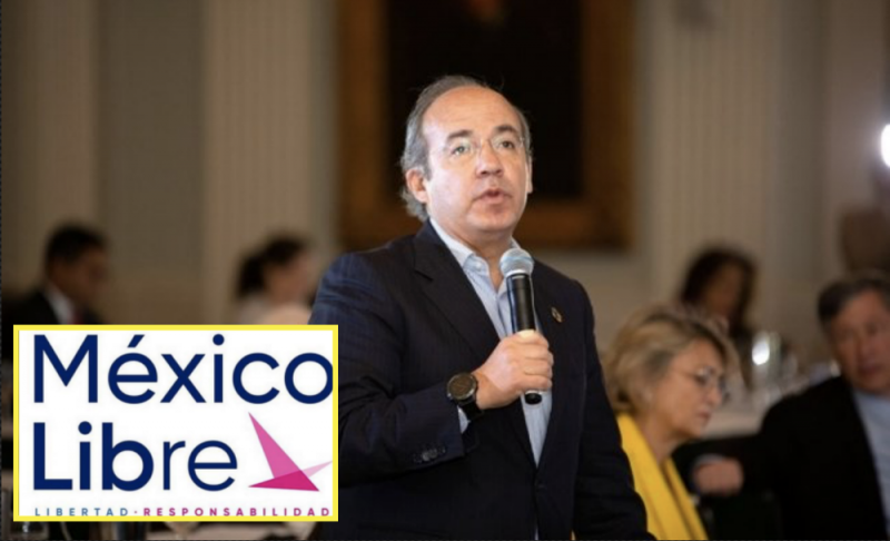 Calderón suplica a mexicanos afiliarse a México Libre para que el INE no les aplique bloqueo 
