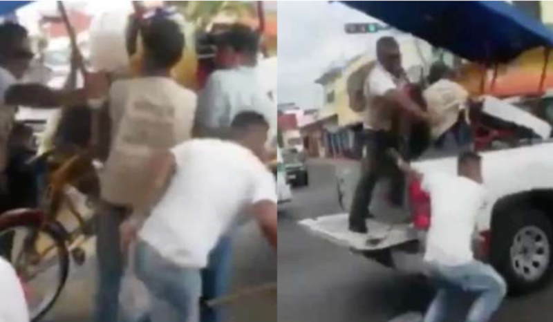 Decomisan triciclo con aguas en Tapachula con lujo de violencia (VIDEO)