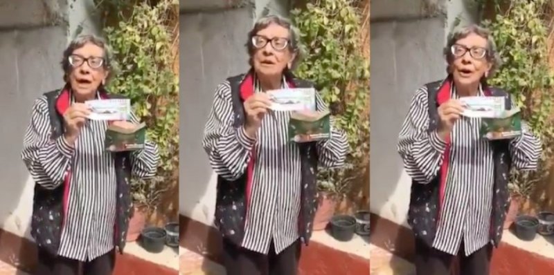 “El mejor presidente que estos ojos hayan visto”, abuelita presume cachito y elogia a AMLO