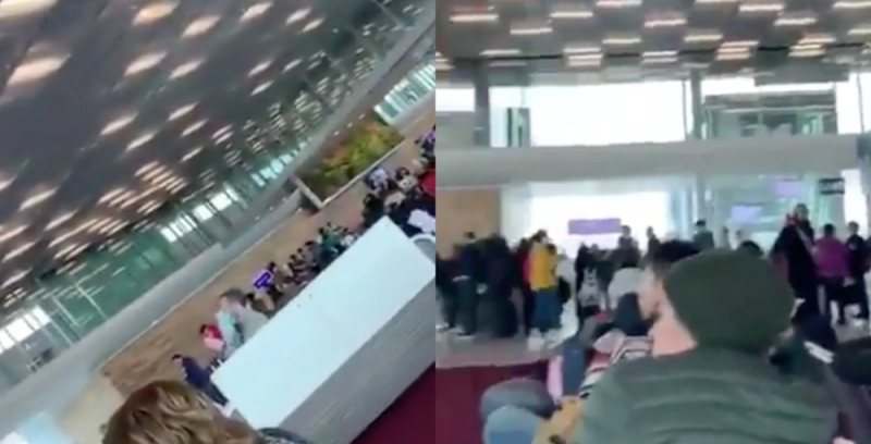 Mexicanos varados en aeropuerto de Paris cantan el “Cielito lindo” (video)