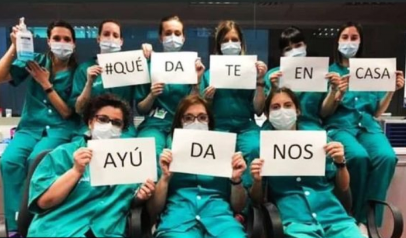 “Quédate en casa. Ayúdanos”, médicos y enfermeras de todo el mundo piden apoyo