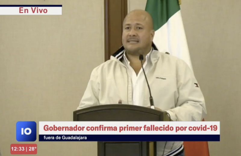 Gobernador Enrique Alfaro confirma primer muerto por coronavirus en el Estado de Jalisco y