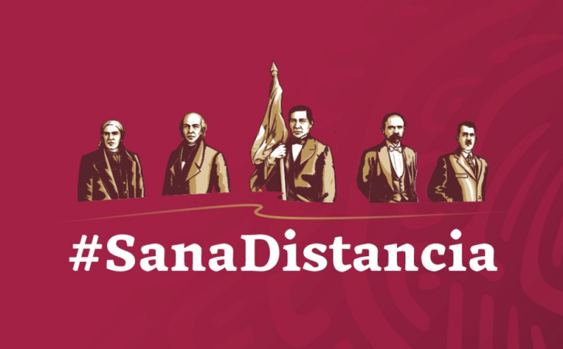 Presentan nuevo logo de Gobierno guardando #SanaDistancia 