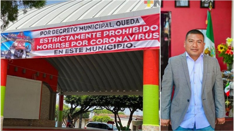 Alcalde de Soconusco, Veracruz prohibe a sus habitantes morirse de Coronavirus en el Municipio
