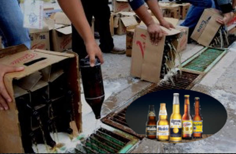 Por FALTA de consumidores, tiran 10 millones de LITROS de Cerveza