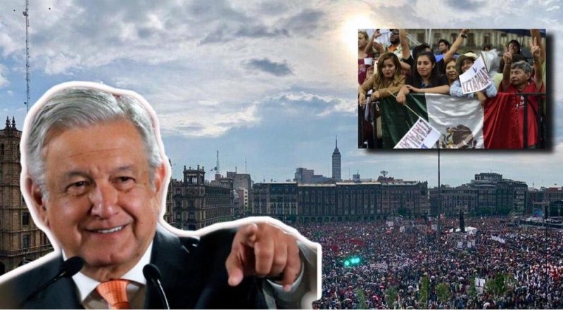 A pesar de PROTESTAS anti-AMLO, MAYORIA de mexicanos RESPALDAN al PRESIDENTE