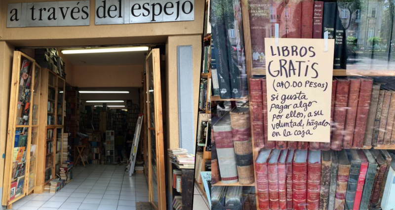 Librería de la CDMX regala sus libros tras cierre por coronavirus