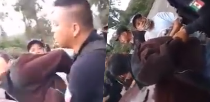 Denuncian en redes AGRESIÓN de policías a joven aguacatero en Michoacán