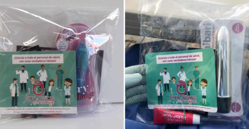 Como muestra de GRATITUD, regalan juguetes sexuales a enfermeras de Tijuana