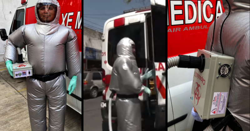 Empresa mexicana CREA novedoso traje Covid para mantener FRESCOS a paramédicos