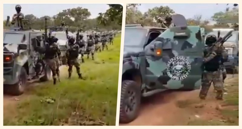 Con gritos de apoyo a “El Mencho, el CJNG aterroriza mostrando a su PODEROSO ejército