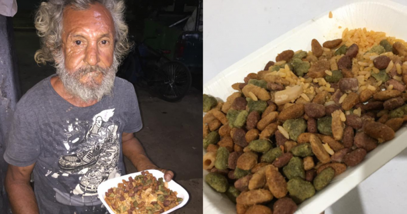 Pide un poco de comida y sujetos le dan CROQUETAS con ARROZ a abuelito en Chetumal