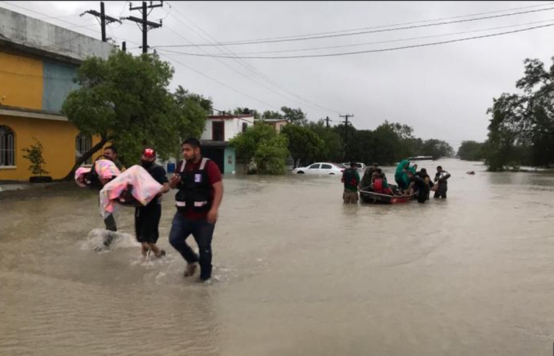 Fallece mujer en arroyo DESBORDADO por huracán “HANNA” en Coahuila