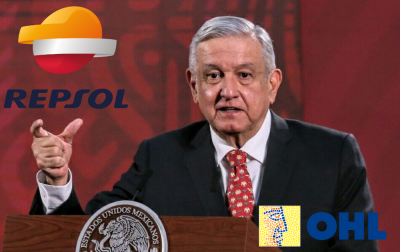 OHL y REPSOL saquearon a México mediante contratos millonarios que les otorgó el PRIAN: AMLO