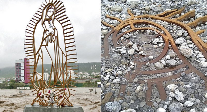 Hanna ´ENCUENTRA´ estructura de la Virgen de Guadalupe pérdida 