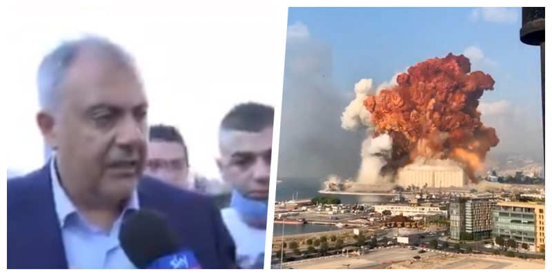 Gobernador de Beirut rompe en llanto tras IMPACTANTE EXPLOSIÓN