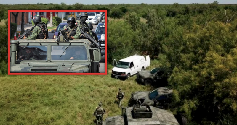 Soldados de México ABATEN a nueve sicarios disfrazados de militares en Tamaulipas