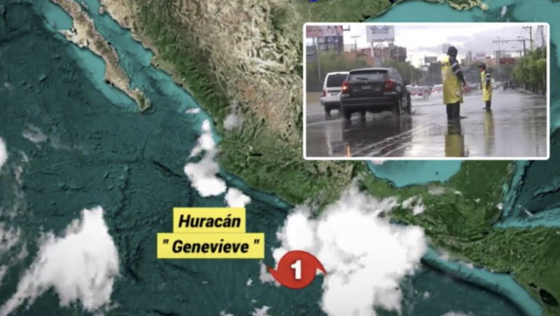 Huracán Genevieve se convierte en CATEGORÍA 4 frente a costas de México