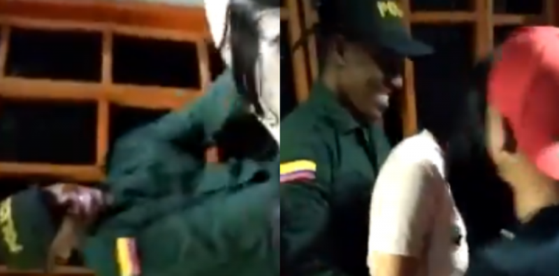 ¡Increíble! Policías van a dispersar fiesta y terminan BAILANDO y PERREANDO 