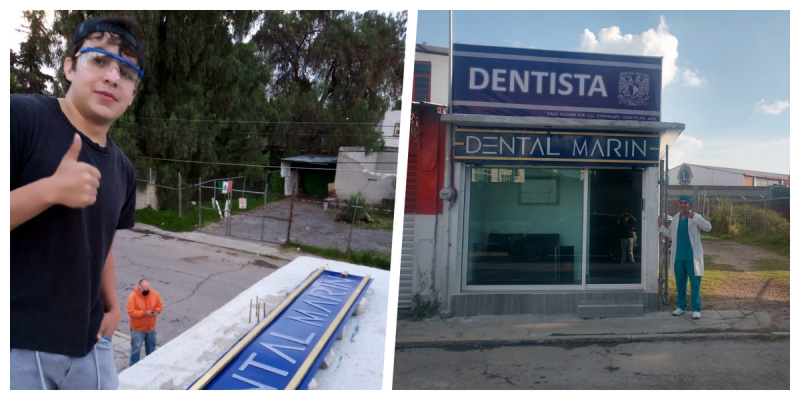 Dentista se vuelve viral al CONSTRUIR su propio CONSULTORIO tras graduarse en 2019