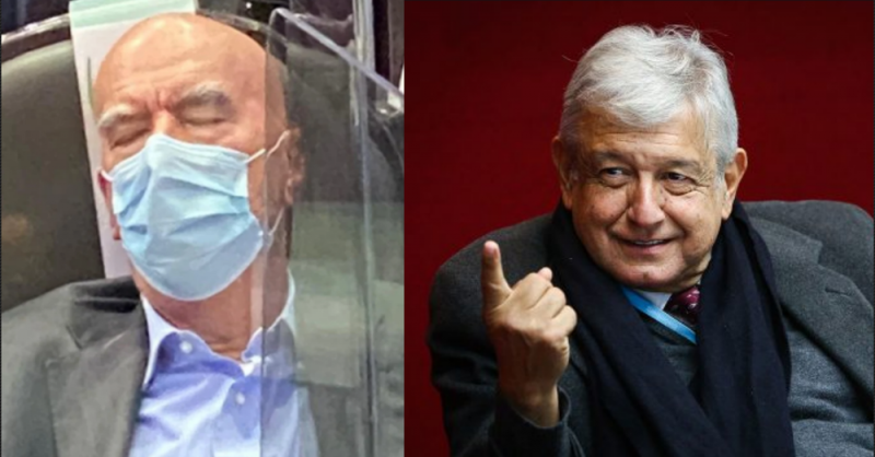 Senador de MC que fue captado dormido en sesión, ACUSA a AMLO de “no trabajar”