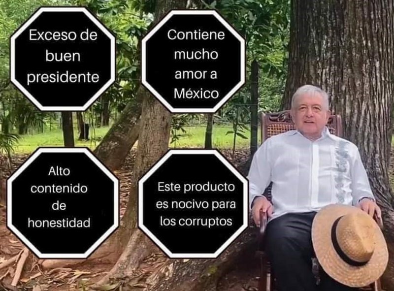 “Producto nocivo para los CORRUPTOS”, usuarios se ponen creativos y lanzan etiquetado de AMLO