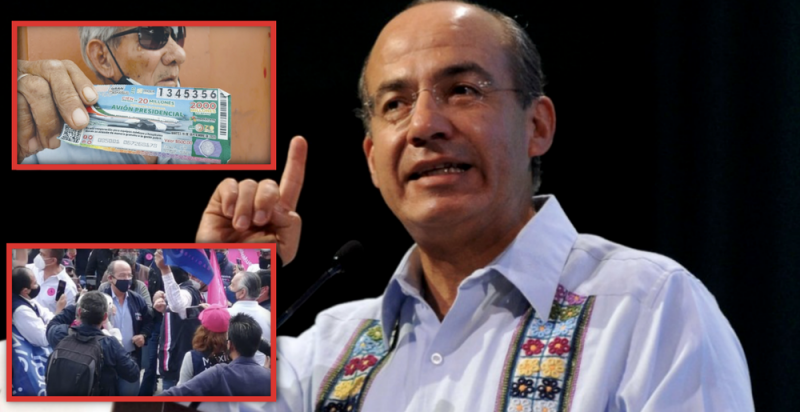 Calderón molesto porque rifa del Avión Presidencial tiene más convocatoria que su intento de Partido
