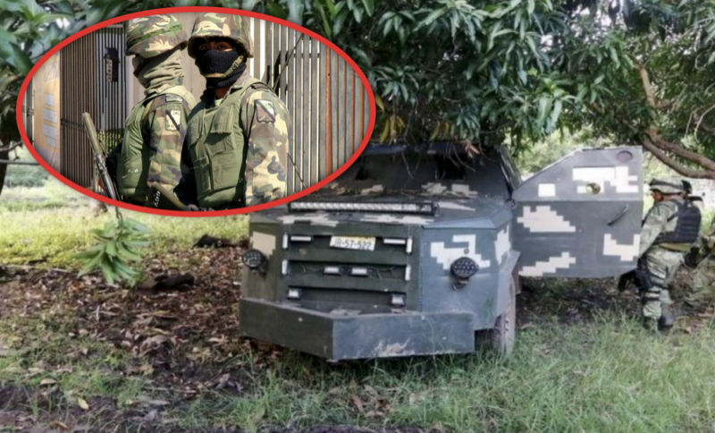 Ejército de México da duro golpe al CJNG; decomisan armas de grueso calibre y camionetas MONSTRUO