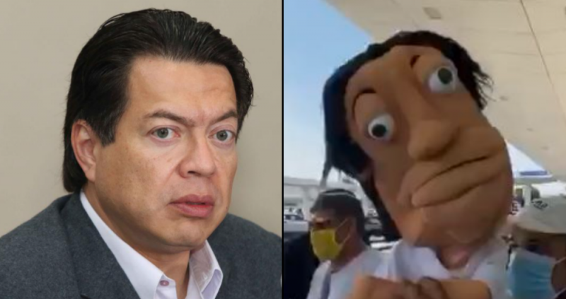 Reciben a Mario Delgado con BOTARGA  muy fea